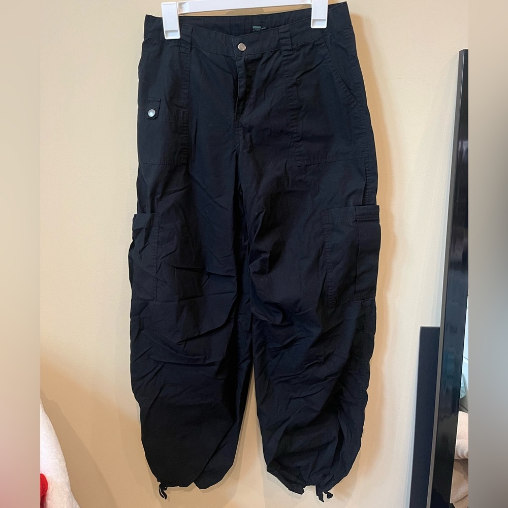 Wild Fable Black Cargo Pants Straight Fit